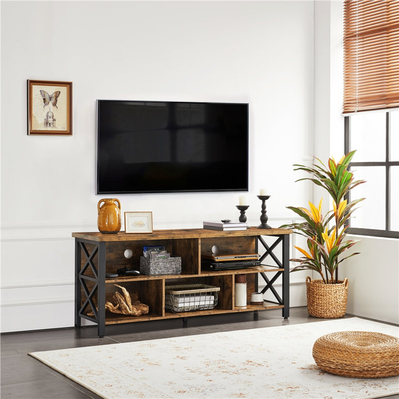 Industrial tv stand for 65 inch tv discount